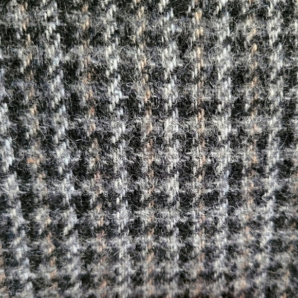 VINTAGE CASUAL CORNER Houndstooth Tweed Blazer Grey - Picture 16 of 17